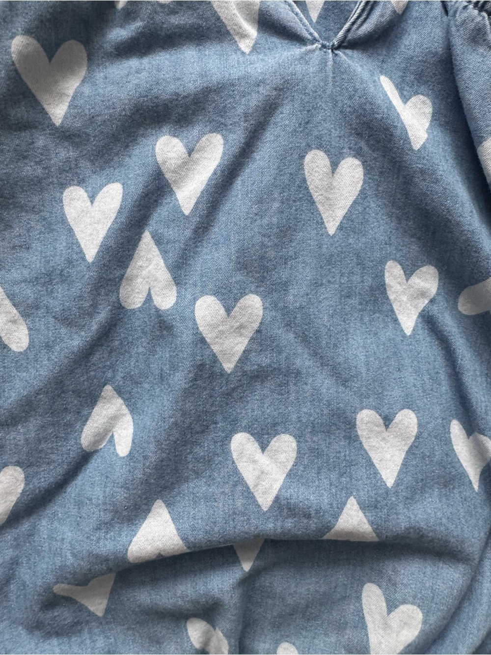 Carter's Blue Heart-Print Ruffle-Strap Romper - Picture 3 of 4